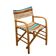 Vintage folding chair from the 1950s-60s in beech and fabric, Italy.