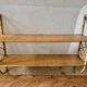 Vintage 1960s rattan wall shelf