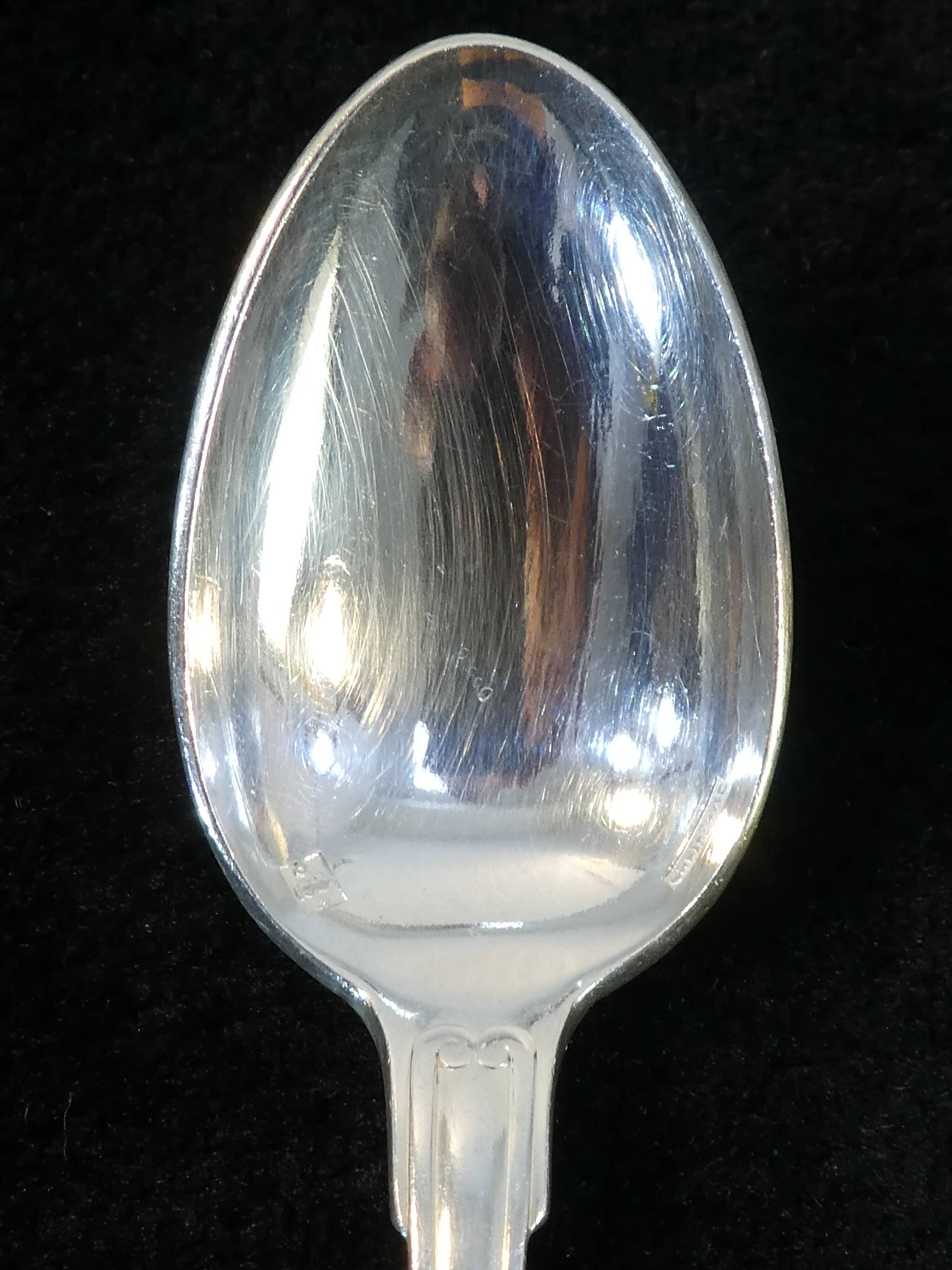 12 mocha spoons christofle model vendome