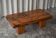 Brutalist coffee table in solid oak - 1920s