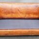 Vintage studded leather club sofa 50/60