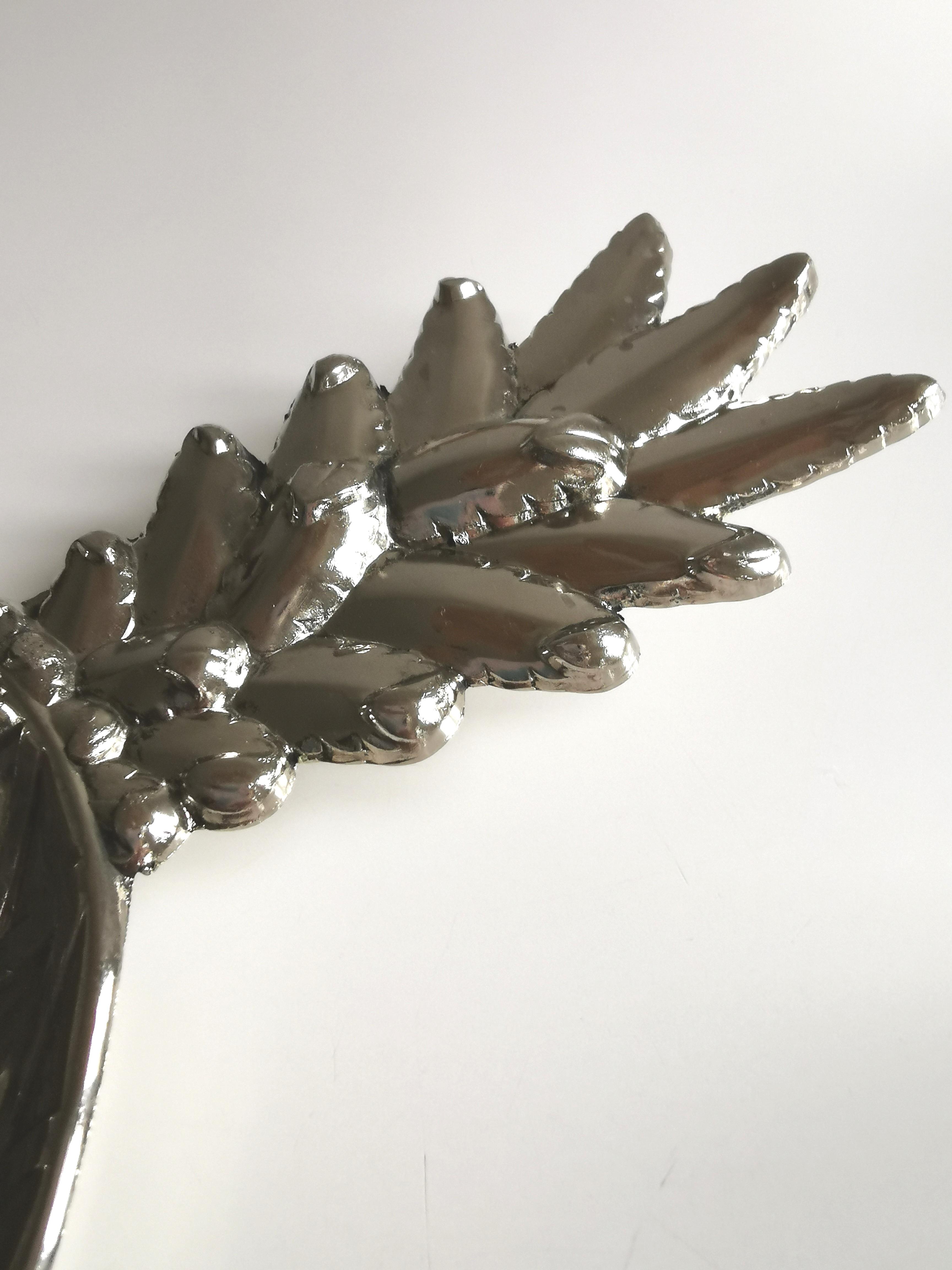 vintage pineapple silver metal trinket bowl