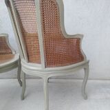Salon Louis XV with double patinated cannage