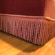 Pink velvet ottoman