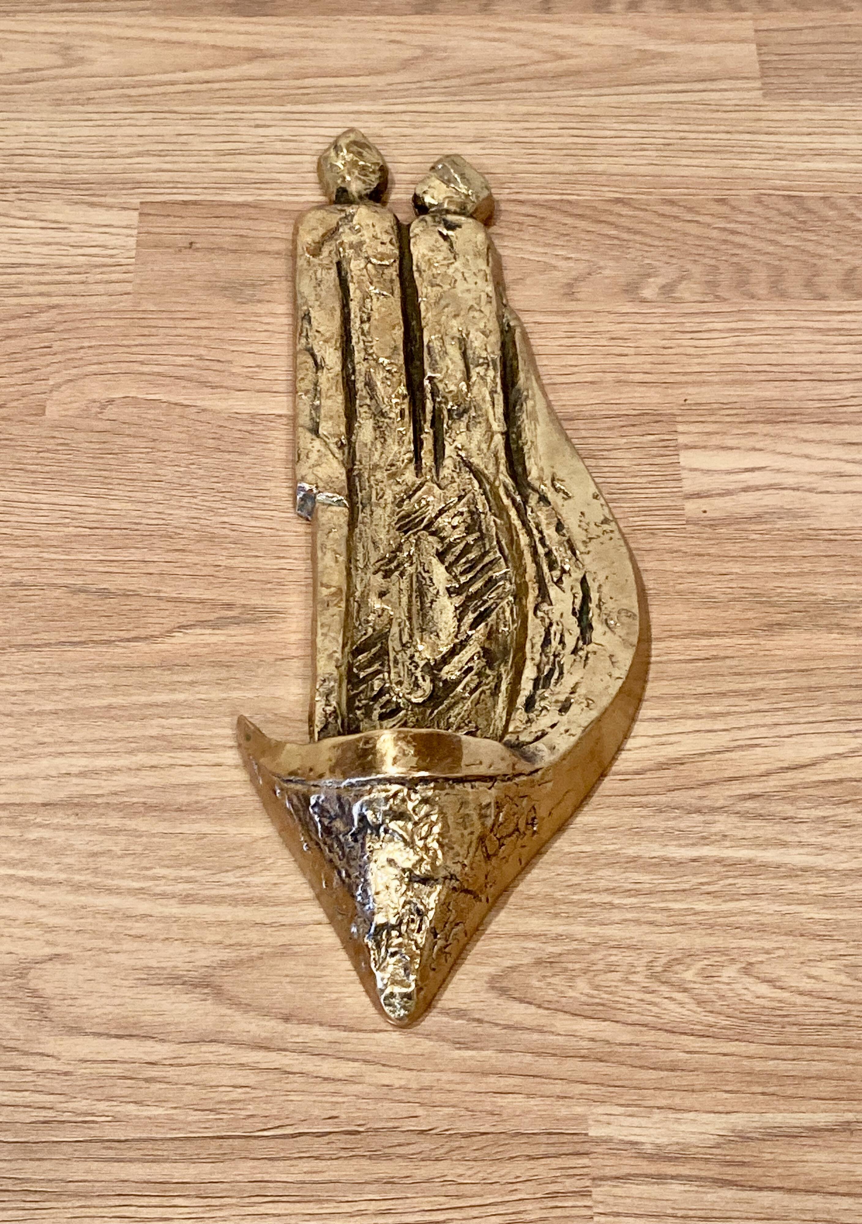 Large sculpture / candle holder "Scandinavian Design 1950".