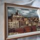 Tableau bernard buffet , marseille , bateaux dans le vieux port , edition braun