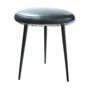 Tabouret tripode noir Années 50