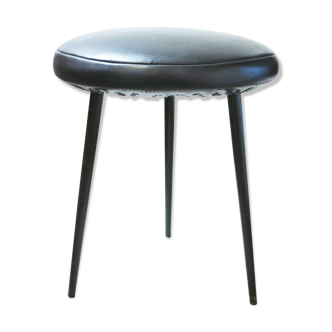 Tabouret tripode noir Années 50