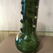 Green ceramic spiked vase Morocco