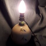 Lamp base in pink opaline