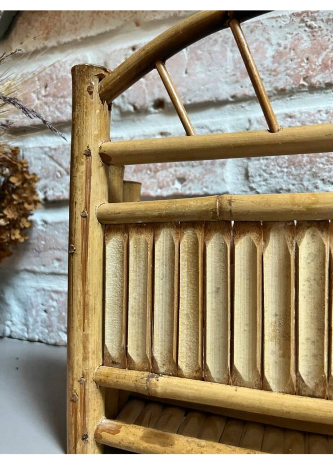 Bamboo letter holder