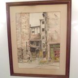 Watercolor signed Vuillermet
