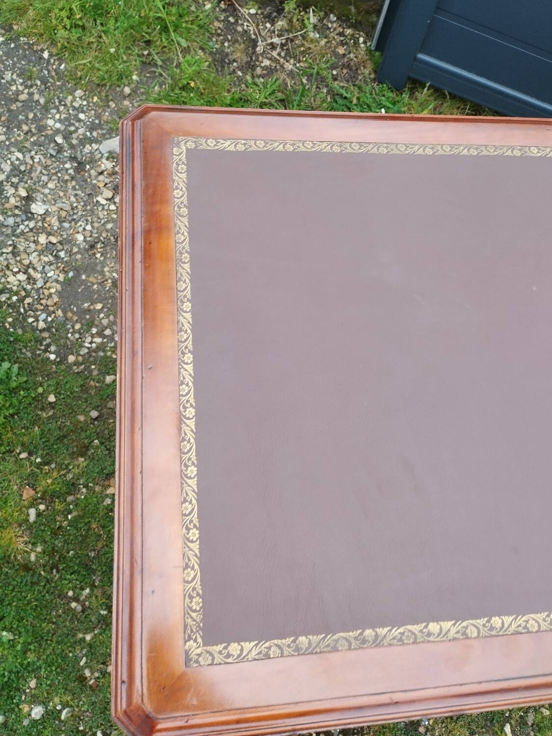 Bureau plat ancien style louis xvi