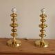 Pair of Swedish Coil Table Lamps