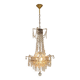 French Montgolfier Style Crystal Chandelier With 3 Tiers Prisms 4115