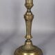 Pair of fluted bronze candlesticks Louis XVI period 27 cm