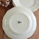 Set of 6 Sarreguemines ivory flat plates