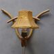 Lampe murale en bambou bohème Français, années 1950