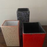 Trio of vintage vases from the 60s-70s