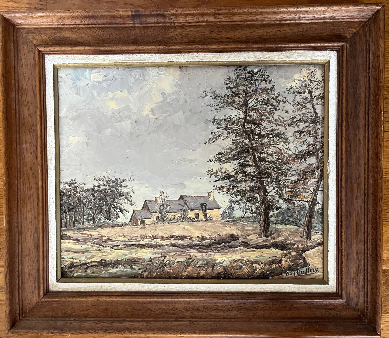 Tableau : Huile sur toile - paysage breton