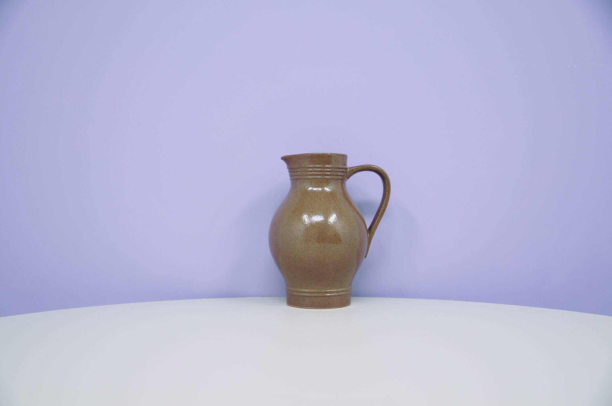 vintage brown ceramic jug