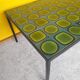 Table basse moderniste en céramique et acier