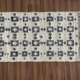 2.5x4ft-hemp\cotton handmade kilim rug,area, floor,dinning area,custom rugs\carpet