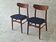 Pair of solid teak dining chairs, Denmark 1960s