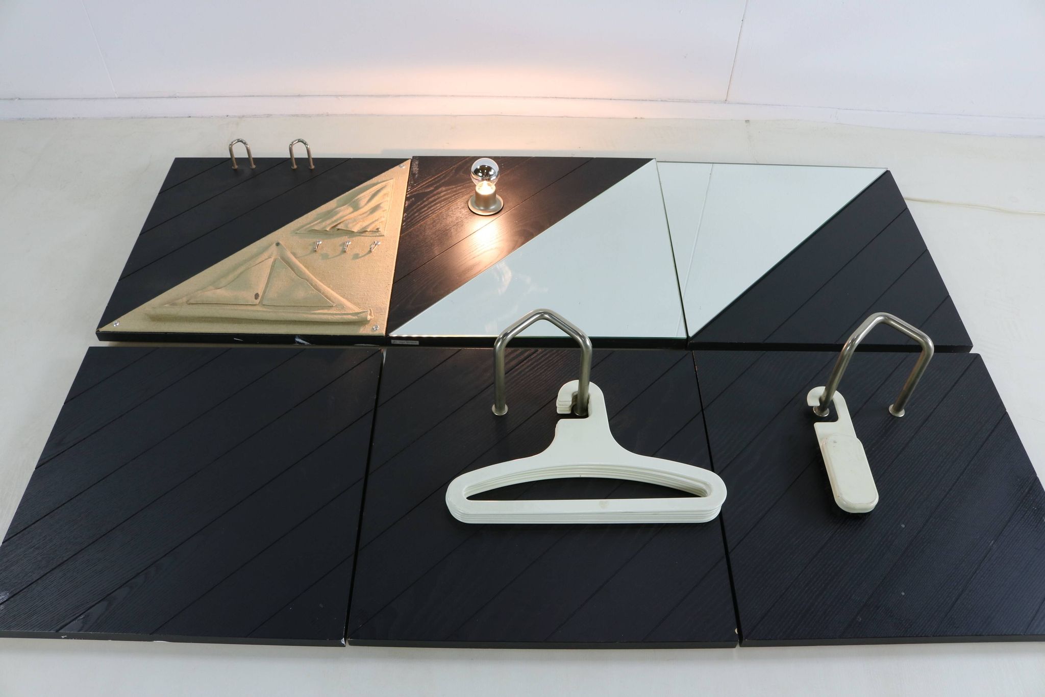 Special seventies wardrobe panels for Schönbuch Germany