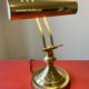 Lampe de notaire, de banquier doré