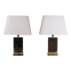 Pair of vintage design lamps seventies period 1970, Decorative Arts of the XX th