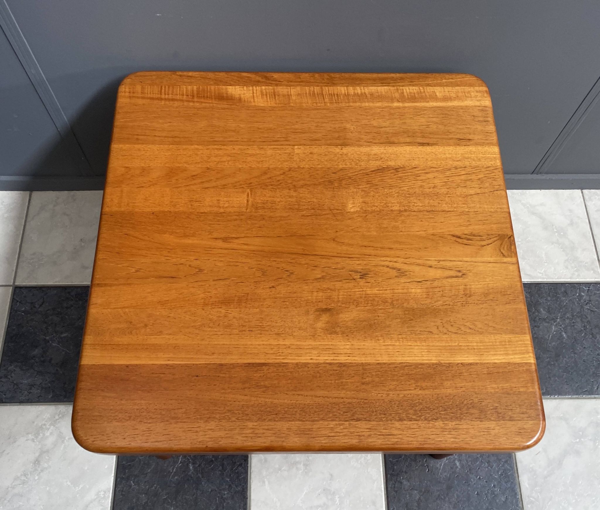 Square Glostup Denmark teak table 1970s