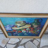 Tableau huile sur toile signé