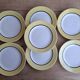 7 vintage l'amandinoise dessert plates