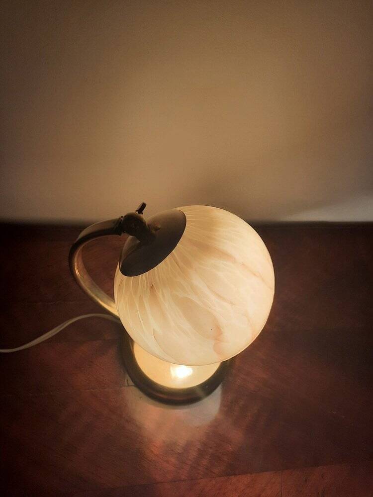 Bauhaus Brass Table Lamps, Germany, 1930s
