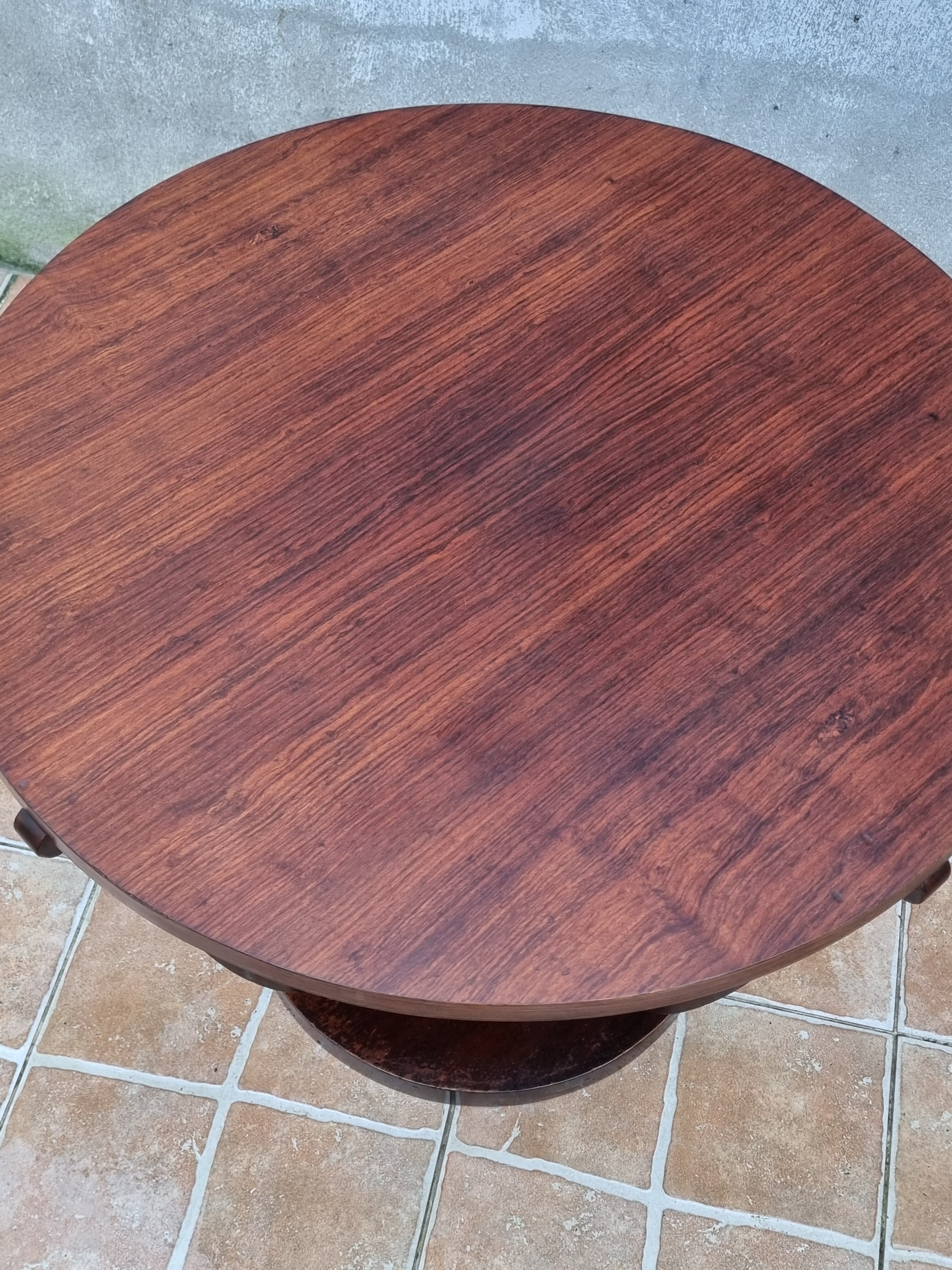 Art Deco pedestal table, 70 cm