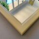 Miroir arche jaune vintage, 50x35 cm
