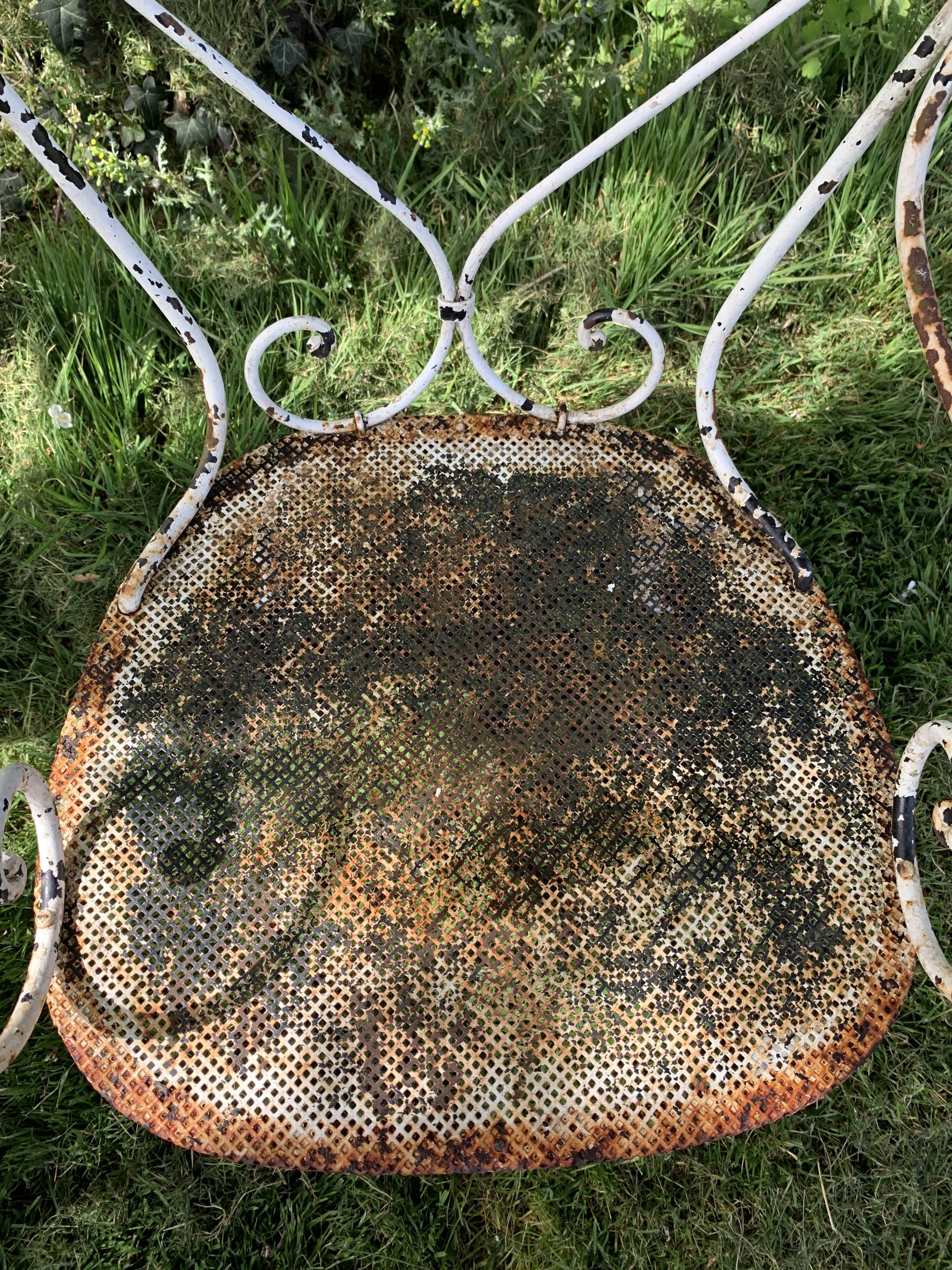 Lot of 2 garden chairs