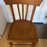 Suite de 3 chaises bistrot (bois)