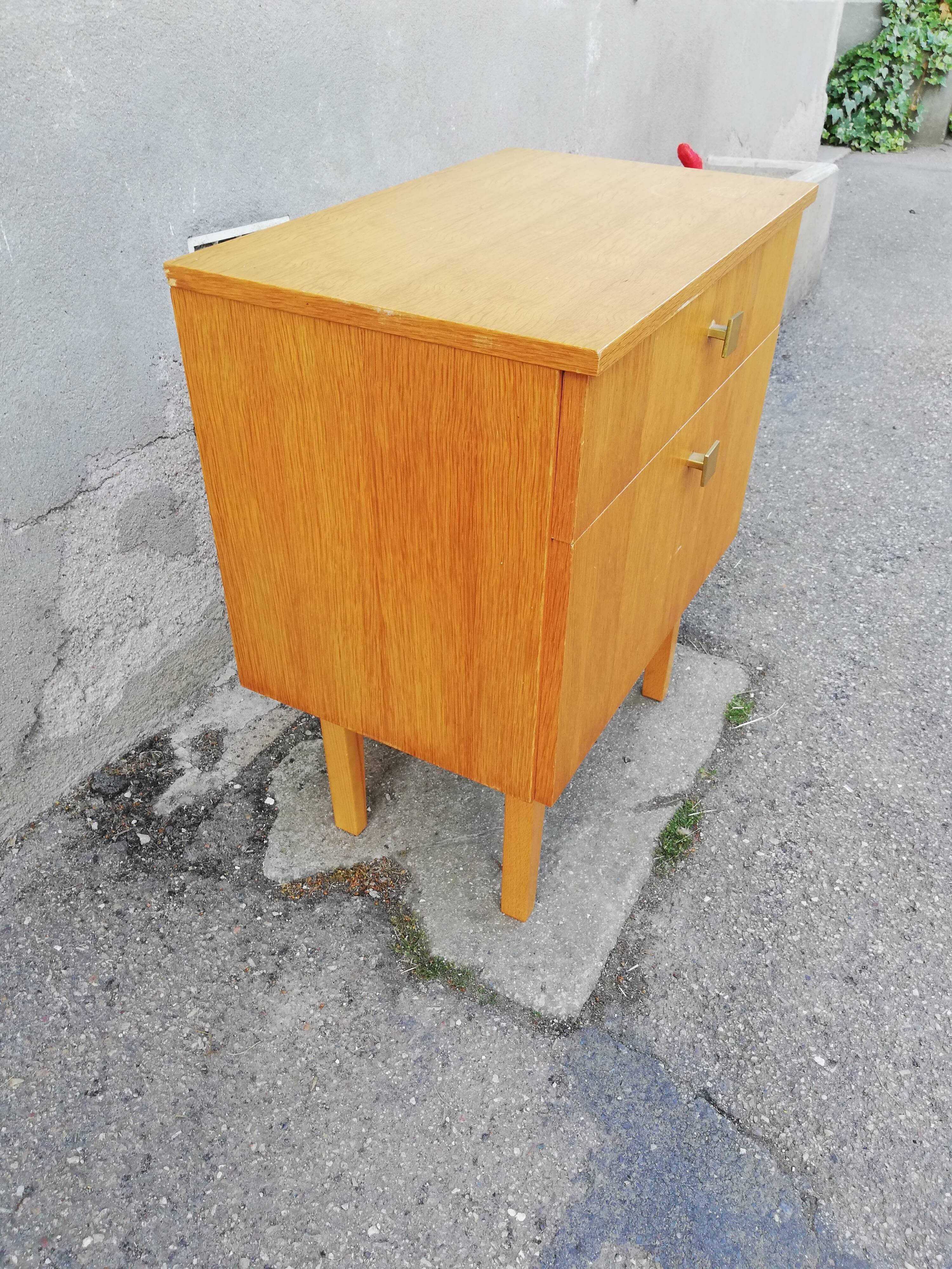 Vintage bedside 1 drawer 1 valve