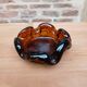 Vintage thick glass ashtray
