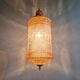 Glass and brass pendant light, 1960s