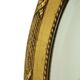 French Oval Facet Cut Mirror with Bow Classic 51cm