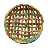 Ceramic braided fruit cup