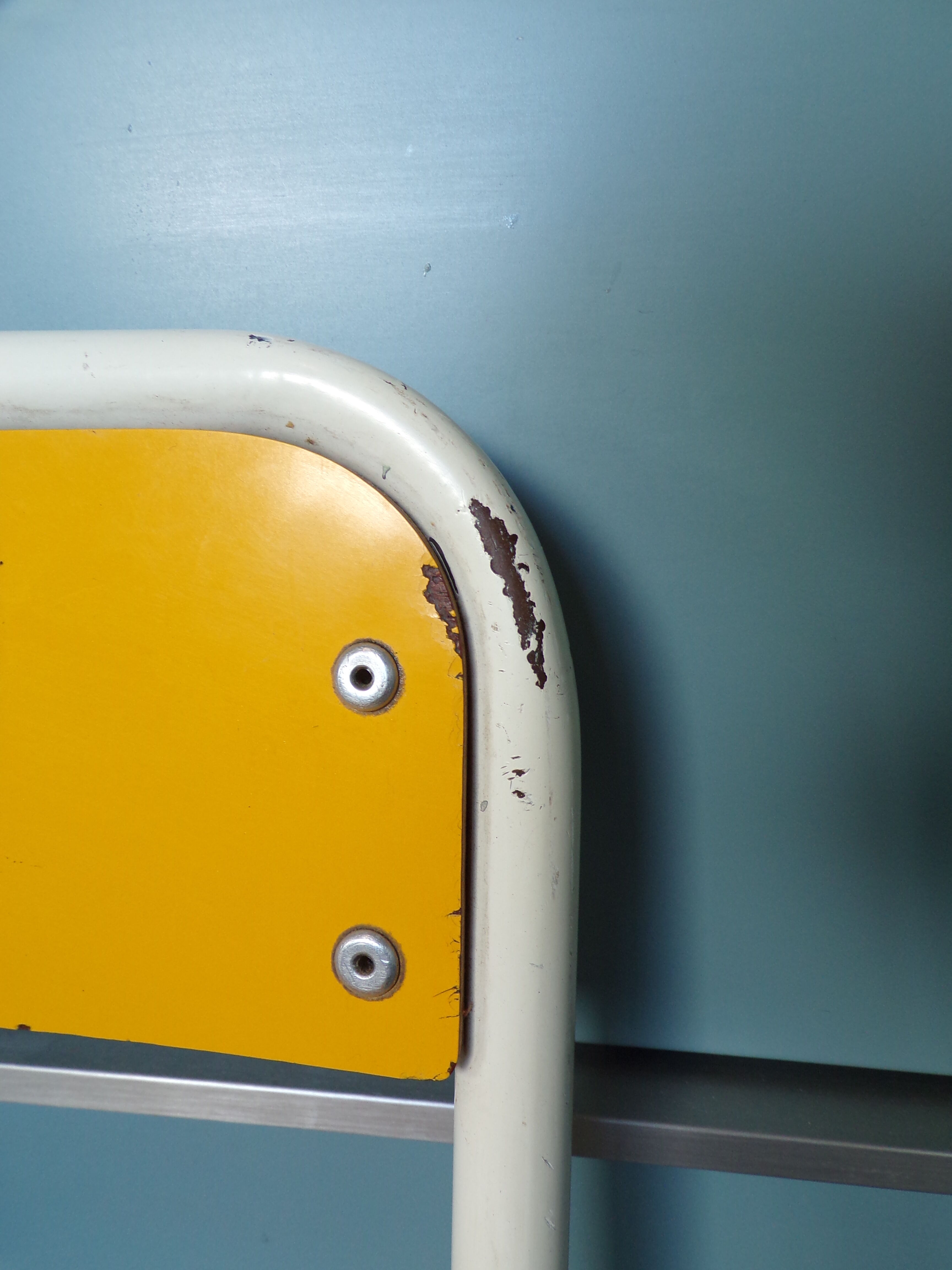 Yellow formica vintage children's chair