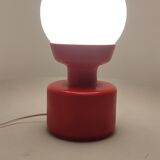 Lampe de table en bois et verre, Espagne, années 1970