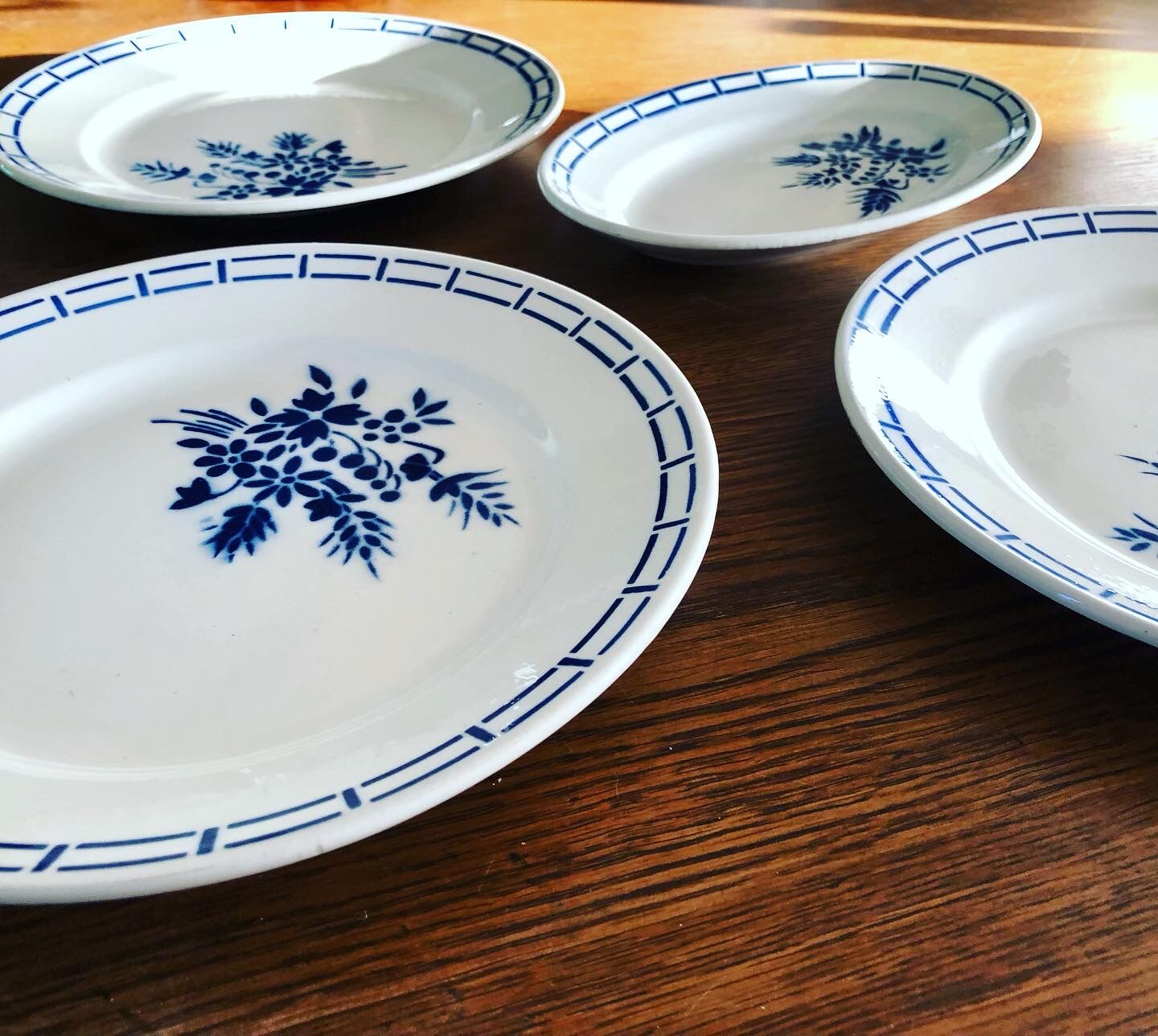 Set of 4 plates Badonviller