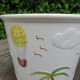 Flower pot "palm" ceramic Bassano Italy 60 70 years