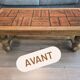 Oak coffee table