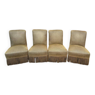 Set of 4 Napoleon III armchairs